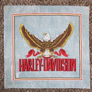 Vintage Eagle Harley Davidson Bandana/Handkerchief